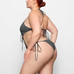 SWIM LACE UP MONOKINI | GUNMETAL -SWIMwear Sale Store SKIMS SWIM OP BRF 2794 CC GUN 0010 SD