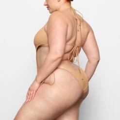 SWIM LACE UP MONOKINI | OCHRE -SWIMwear Sale Store SKIMS SWIM OP BRF 2794 CC OCH 0010 SD