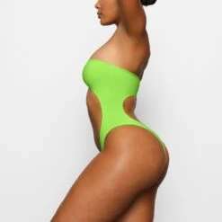 SWIM STRAPLESS MONOKINI | NEON GREEN -SWIMwear Sale Store SKIMS SWIM OP BRF 2795 CA NGE 0024 SD