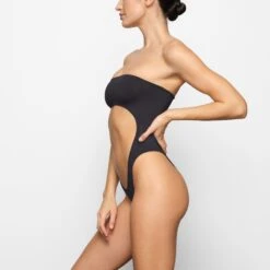 SWIM STRAPLESS MONOKINI | ONYX -SWIMwear Sale Store SKIMS SWIM OP BRF 2795 CD ONX 0027 SD