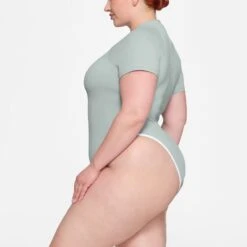 ZIP-UP SWIM MOCK NECK ONE PIECE | PACIFIC -SWIMwear Sale Store SKIMS SWIM OP BRF 3027 HC PAC 0012 SD 41df8a9d c9db 46b7 8736 09e6af0b08f5