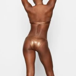 METALLIC SWIM HALTER MONOKINI | PENNY -SWIMwear Sale Store SKIMS SWIM OP CKY 2807 DB PNY 0016