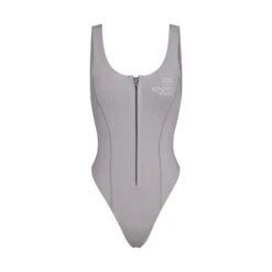 SKIMS SPORT SWIM SCOOP NECK ONE PIECE | CHROME