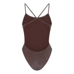 GLITTER SWIM ONE PIECE | COCOA -SWIMwear Sale Store SKIMS SWIM SW BDY 0110 COA B