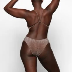 GLITTER SWIM ONE PIECE | COCOA -SWIMwear Sale Store SKIMS SWIM SW BDY 0110 COA ZA 0027 BK x1a