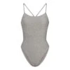 GLITTER SWIM ONE PIECE | NICKEL -SWIMwear Sale Store SKIMS SWIM SW BDY 0110 NIC F
