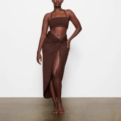 SWIM BANDEAU BIKINI TOP | COCOA -SWIMwear Sale Store SKIMS SWIM SW BND 0777 MK COA FR2