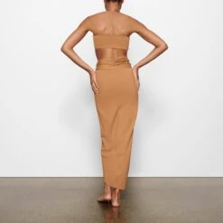 SWIM BANDEAU BIKINI TOP | ALMOND -SWIMwear Sale Store SKIMS SWIM SW BND 0777 MM ALM BK2