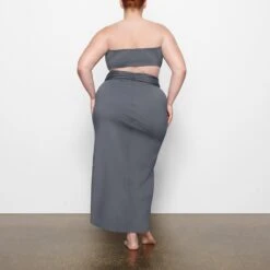 SWIM BANDEAU BIKINI TOP | GUNMETAL -SWIMwear Sale Store SKIMS SWIM SW BND 0777 MM GUN BK