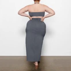 SWIM BANDEAU BIKINI TOP | GUNMETAL -SWIMwear Sale Store SKIMS SWIM SW BND 0777 MM GUN BK2