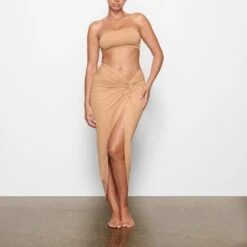 SWIM BANDEAU BIKINI TOP | OCHRE -SWIMwear Sale Store SKIMS SWIM SW BND 0777 MM OCH FR