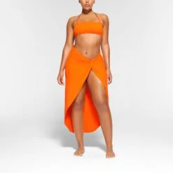 SWIM BANDEAU BIKINI TOP | ORANGE -SWIMwear Sale Store SKIMS SWIM SW BND 0777 OA ORG 0002 FR