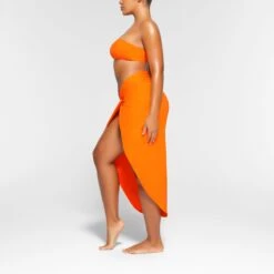 SWIM BANDEAU BIKINI TOP | ORANGE -SWIMwear Sale Store SKIMS SWIM SW BND 0777 OA ORG 0016 SD