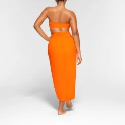 SWIM BANDEAU BIKINI TOP | ORANGE -SWIMwear Sale Store SKIMS SWIM SW BND 0777 OA ORG 0022 BK