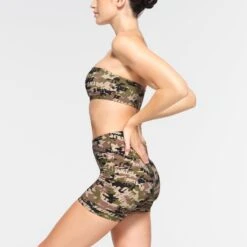 SWIM BANDEAU BIKINI TOP | SKIMS CAMO -SWIMwear Sale Store SKIMS SWIM SW BND 0777 OC LGC 0015 SD
