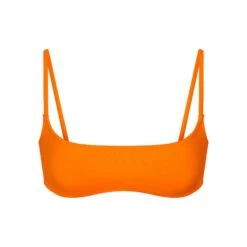 SWIM MICRO SCOOP BIKINI TOP | ORANGE