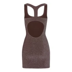 GLITTER SWIM METALLIC DRESS | COCOA -SWIMwear Sale Store SKIMS SWIM SW DRS 0111 COA B