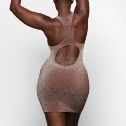 GLITTER SWIM METALLIC DRESS | COCOA -SWIMwear Sale Store SKIMS SWIM SW DRS 0111 COA ZA 0016 BK x1 34e32392 ae69 499b 9435 bc95ba40cb70