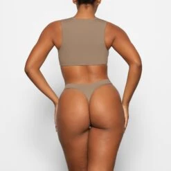 SKIMS SPORT SWIM HIGH NECK TOP | DESERT -SWIMwear Sale Store SKIMS SWIM SW HNK 0050 AA DES 0011 BK