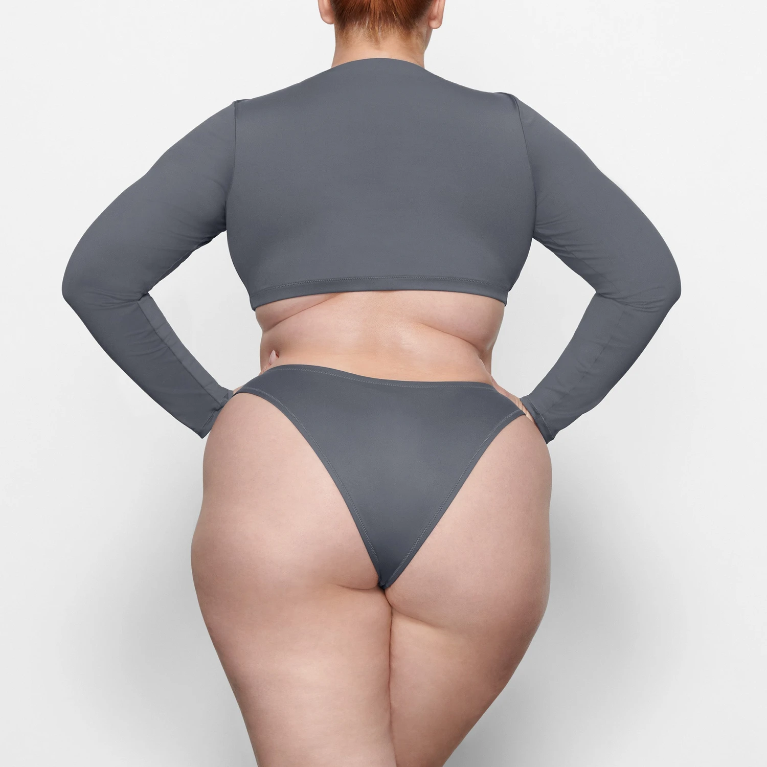 SWIM LONG SLEEVE SHRUG | GUNMETAL 6 SWIM LONG SLEEVE SHRUG | GUNMETAL - Image 4