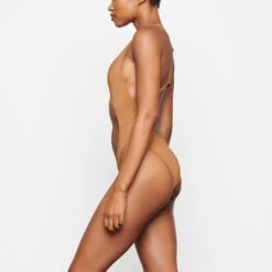 SWIM CUT OUT MONOKINI | ALMOND -SWIMwear Sale Store SKIMS SWIM SW MKN 0012 TD ALM 0007 SD