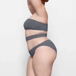 SWIM ONE SHOULDER MONOKINI | GUNMETAL -SWIMwear Sale Store SKIMS SWIM SW MKN 0014 MM GUN SD