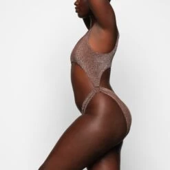 GLITTER SWIM MONOKINI | COCOA -SWIMwear Sale Store SKIMS SWIM SW MKN 0109 COA ZA 0011 SD x1 98af4815 379e 4456 84b3 d1dc2df81d3a