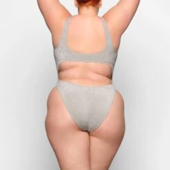GLITTER SWIM MONOKINI | NICKEL -SWIMwear Sale Store SKIMS SWIM SW MKN 0109 NIC ZB 0017 BK x1 507529f3 241a 4269 8d86 53eb4ab98549