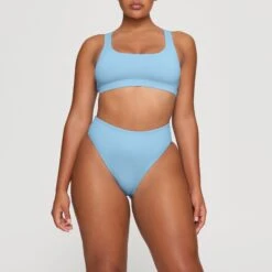 SWIM MID WAIST BOTTOMS | IRIS BLUE -SWIMwear Sale Store SKIMS SWIM SW MWB 0748 HA IRB 0002