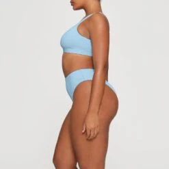 SWIM MID WAIST BOTTOMS | IRIS BLUE -SWIMwear Sale Store SKIMS SWIM SW MWB 0748 HA IRB 0005