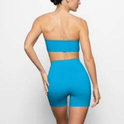 SWIM MID WAIST SHORT | TURQUOISE -SWIMwear Sale Store SKIMS SWIM SW MWB 0750 CD TRQ 0016 BK