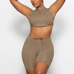 SKIMS SPORT SWIM MID THIGH SHORT | DESERT -SWIMwear Sale Store SKIMS SWIM SW MWS 0053 AA DES 0004 FR