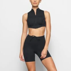 SKIMS SPORT SWIM MID THIGH SHORT | ONYX -SWIMwear Sale Store SKIMS SWIM SW MWS 0053 AD ONX 0017 FR