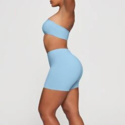 SWIM MID WAIST SHORT | IRIS BLUE -SWIMwear Sale Store SKIMS SWIM SW MWS 0750 HA IRB 0007