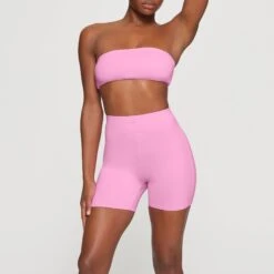 SWIM MID WAIST SHORT | LIGHT PINK -SWIMwear Sale Store SKIMS SWIM SW MWS 0750 HB LPK 0004