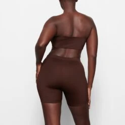 SWIM MID WAIST SHORT | COCOA -SWIMwear Sale Store SKIMS SWIM SW MWS 0750 MK COA BK