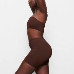 SWIM MID WAIST SHORT | COCOA -SWIMwear Sale Store SKIMS SWIM SW MWS 0750 MK COA SD