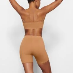 SWIM MID WAIST SHORT | ALMOND -SWIMwear Sale Store SKIMS SWIM SW MWS 0750 MM ALM BK