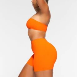 SWIM MID WAIST SHORT | ORANGE -SWIMwear Sale Store SKIMS SWIM SW MWS 0750 OA ORG 0010 SD