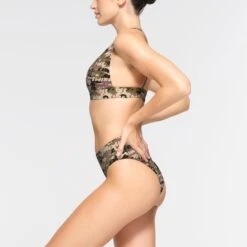 SWIM PLUNGE BIKINI TOP | SKIMS CAMO -SWIMwear Sale Store SKIMS SWIM SW PLG 0742 OC LGC 0008 SD