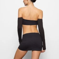 SWIM LONG SLEEVE BIKINI TOP | ONYX -SWIMwear Sale Store SKIMS SWIM SW PLG 2791 CD ONX 0018 BK