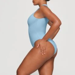 SWIM ZIP FRONT SLEEVELESS ONE PIECE | IRIS BLUE 10 SWIM ZIP FRONT SLEEVELESS ONE PIECE | IRIS BLUE -SWIMwear Sale Store SKIMS SWIM SW SLO 0149 HA IRB 0034