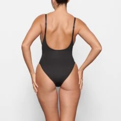 SWIM SCOOP NECK ONE PIECE | ONYX -SWIMwear Sale Store SKIMS SWIM SW SNO 0044 MM ONX BK