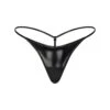 PATENT FAUX LEATHER SWIM MICRO STRING THONG | ONYX -SWIMwear Sale Store SKIMS SWIM SW STT 0158 PON