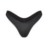 FAUX LEATHER SWIM MICRO TANGA BOTTOM | ONYX