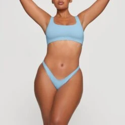 SWIM CHEEKY TANGA BOTTOMS | IRIS BLUE -SWIMwear Sale Store SKIMS SWIM SW TAN 0783 HA IRB 0003