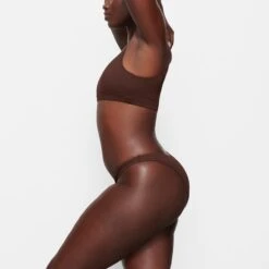 SWIM CHEEKY TANGA BOTTOMS | COCOA -SWIMwear Sale Store SKIMS SWIM SW TAN 0783 MK COA SD