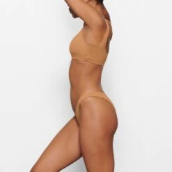 SWIM CHEEKY TANGA BOTTOMS | ALMOND -SWIMwear Sale Store SKIMS SWIM SW TAN 0783 MM ALM SD