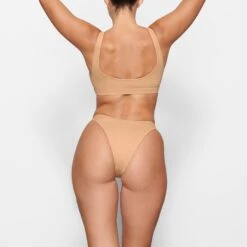 SWIM CHEEKY TANGA BOTTOMS | OCHRE -SWIMwear Sale Store SKIMS SWIM SW TAN 0783 MM OCH BK