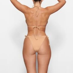 SWIM DIPPED TIE BOTTOMS | OCHRE -SWIMwear Sale Store SKIMS SWIM SW TBM 0797 MM OCH BK